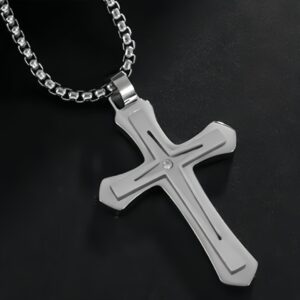 Titanium stainless steel jewelry (cross pendant)