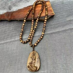 Crystal natural obsidian pendant necklace(2)